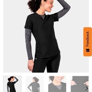 Women's Black Scrub Top and Pants (EPIC)